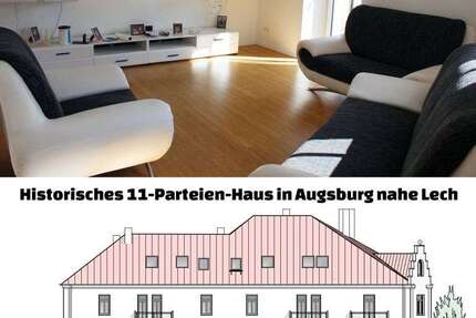 Haus Augsburg Lechhausen - 42 Zimmer, 891 m&sup2;, 3.289.000&euro; | Angebot:27341483