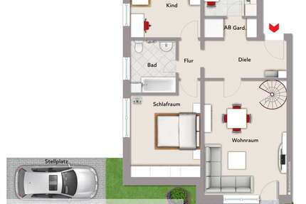 Wohnung Dorsten Alt-Wulfen - 3 Zimmer, 86 m&sup2;, 175.000&euro; | Angebot:25172655