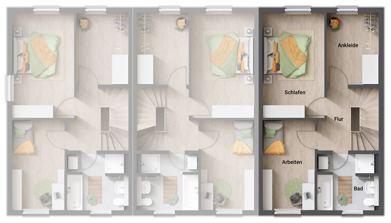 Reihenendhaus Erfurt Stotternheim - 5 Zimmer, 134 m&sup2;, 381.460&euro; | Angebot:25537762