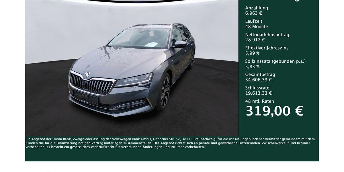Skoda Superb 38.924 km 35.880 &euro; Dortmund 44309