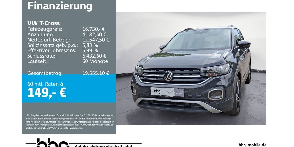 VW T-Cross 49.307 km 16.260 &euro; Freiburg 79115