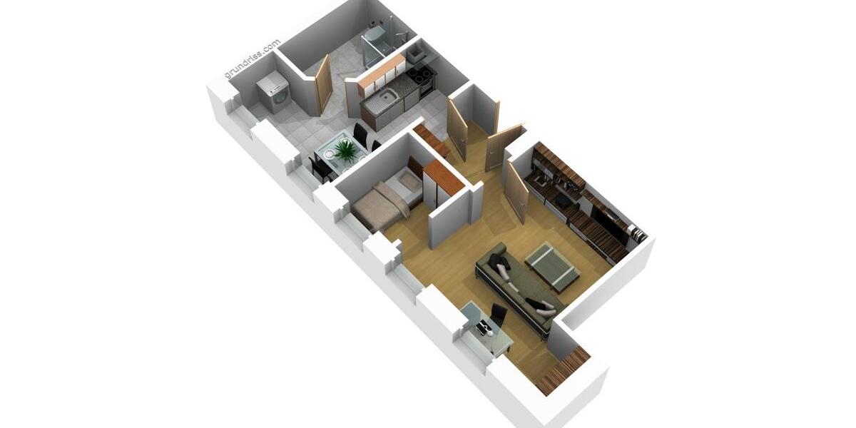 Etagenwohnung Wolmirstedt - 2 Zimmer, 38 m&sup2;, 41.987&euro; | Angebot:23410177