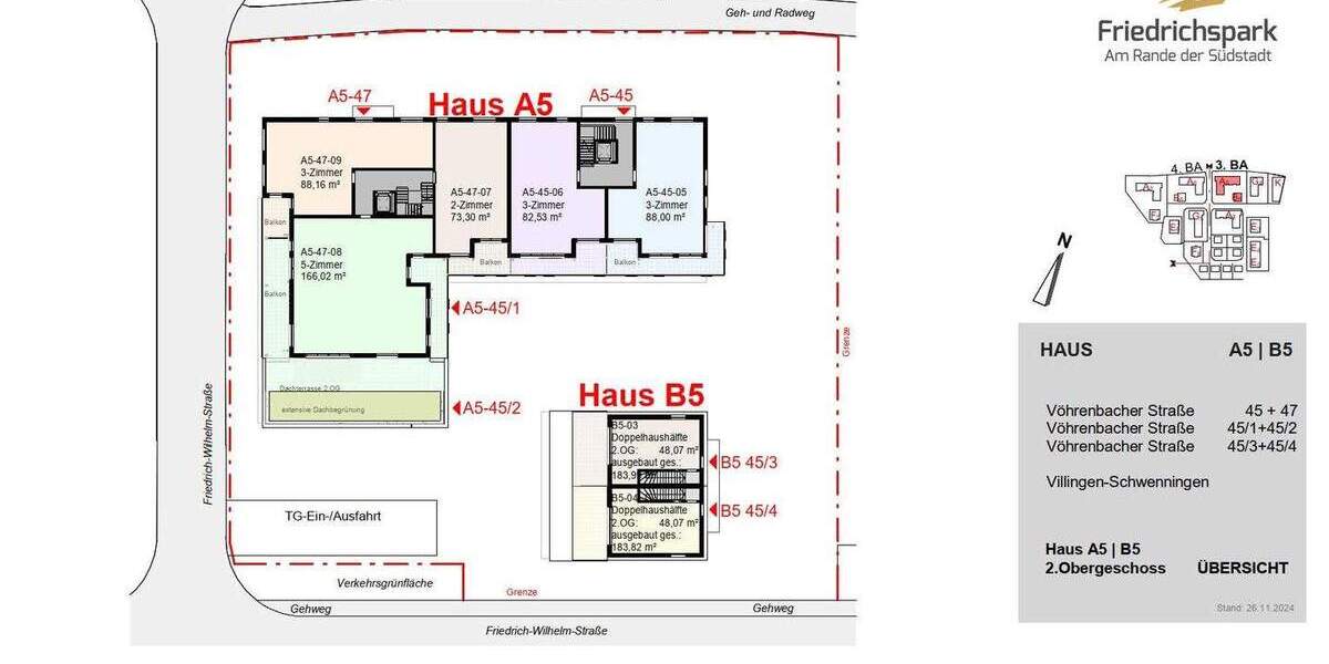 Etagenwohnung Villingen-Schwenningen Villingen - 3 Zimmer, 82 m&sup2;, 430.150&euro; | Angebot:25746138