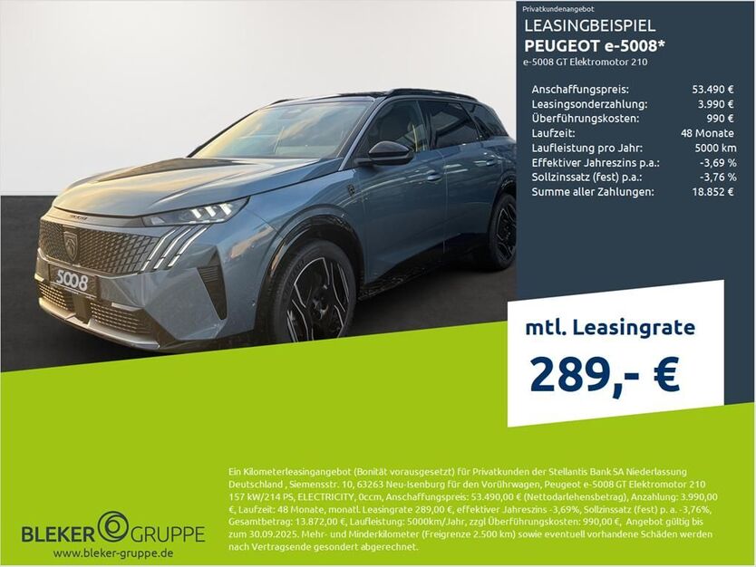 Peugeot 5008 1.500 km 52.390 € Dülmen 48249