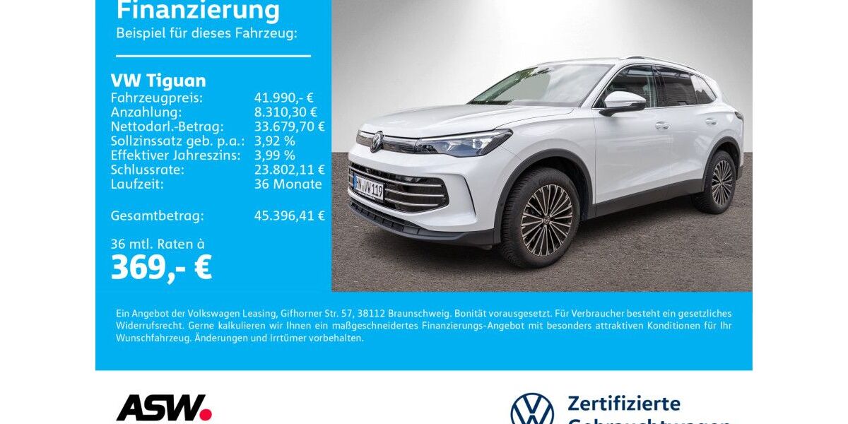 VW Tiguan 34.999 km 41.990 &euro; Neckarsulm 74172