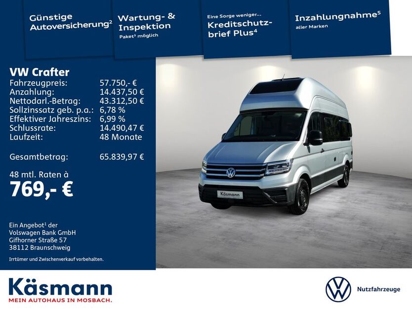 VW Crafter 38.000 km 57.750 € Mosbach 74821