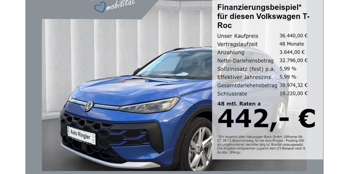 VW T-Roc 2.500 km 35.990 &euro; Pocking 94060