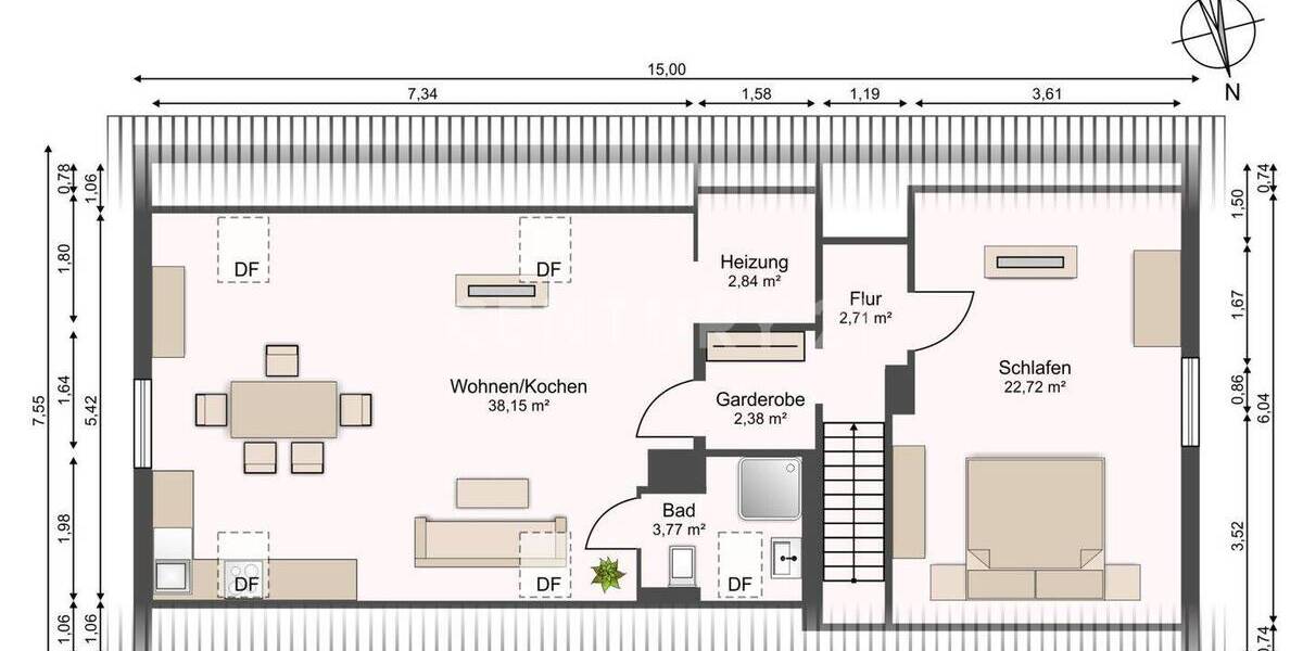 Mehrfamilienhaus, Wohnhaus Dornum-Westeraccumersiel Westeraccumersiel - 7 Zimmer, 142 m&sup2;, 297.400&euro; | Angebot:26128669