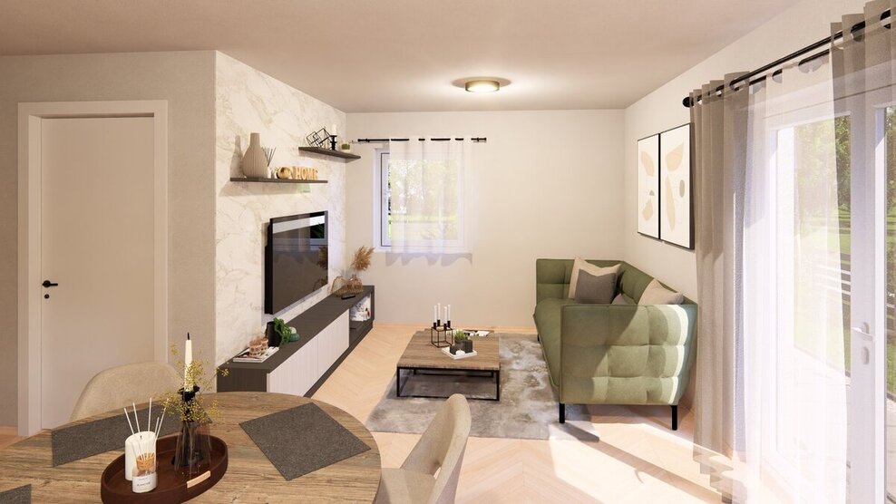 Puristisch leben auf 90qm im eigenen Zuhause 1 zimmer