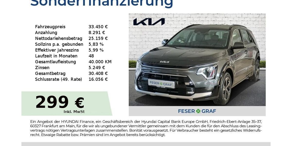 Kia Niro 11.000 km 31.990 € Schwabach 91126