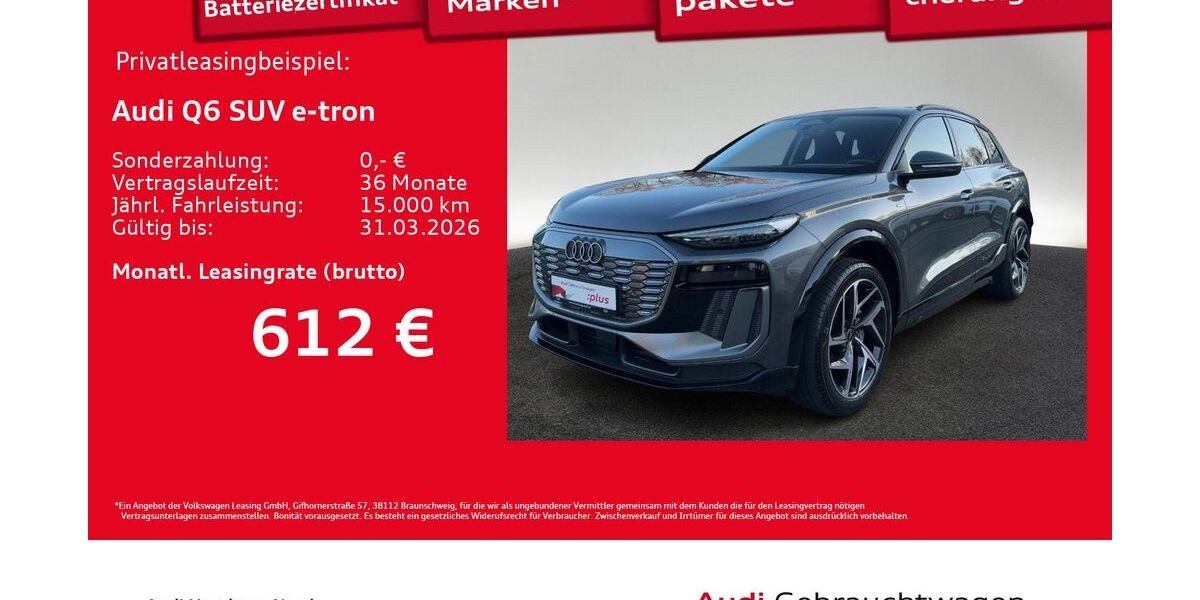 Audi Q6 e-tron 4.092 km 56.150 &euro; Hamburg 22419
