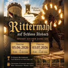 Rittermahl auf Schloss Alsbach 03.07.2026 Burgschänke auf Schloss Alsbach