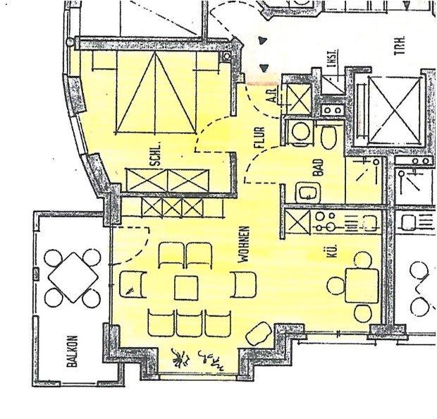 Etagenwohnung Ibbenbüren - 2 Zimmer, 46 m&sup2;, 490&euro; | Angebot:26036951
