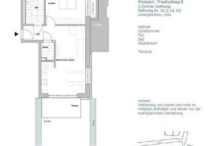 Ihr neues Zuhause in Mosbach! Schicke, renovierte 2-Zimmer-Wohnung mit Terrasse! zimmer