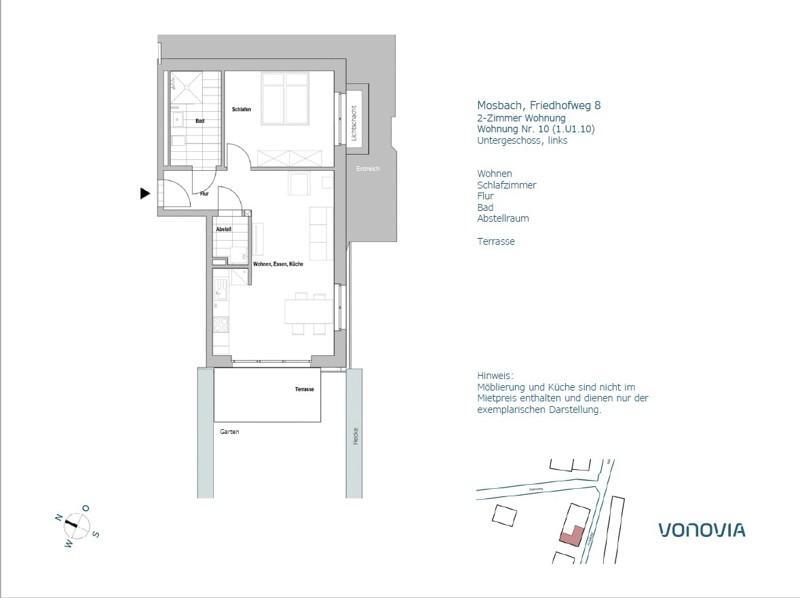 Ihr neues Zuhause in Mosbach! Schicke, renovierte 2-Zimmer-Wohnung mit Terrasse! zimmer