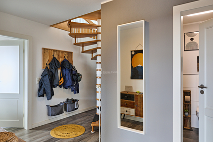 Wohnen wie im eigenen Haus: Lichtdurchflutete Maisonette mit USP und 180°-Schwerin-Panorama - Wohnung Schwerin Friedrichsthal | Angebot:25637386