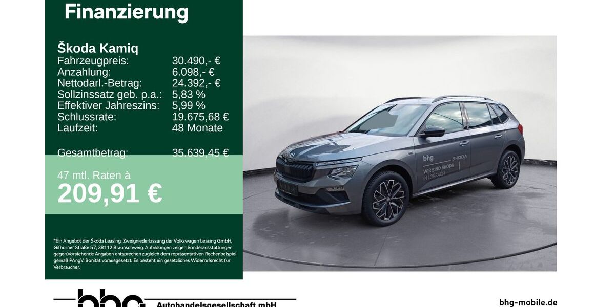 Skoda Kamiq 1.500 km 30.490 &euro; Lörrach 79540