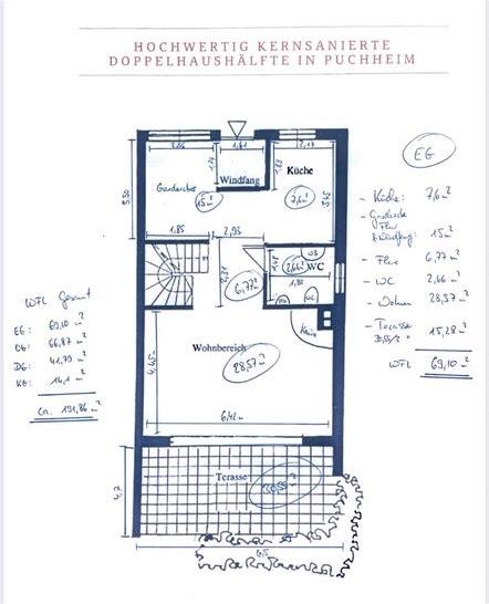 Doppelhaushälfte Puchheim - 7 Zimmer, 185 m&sup2;, 1.230.000&euro; | Angebot:26578384