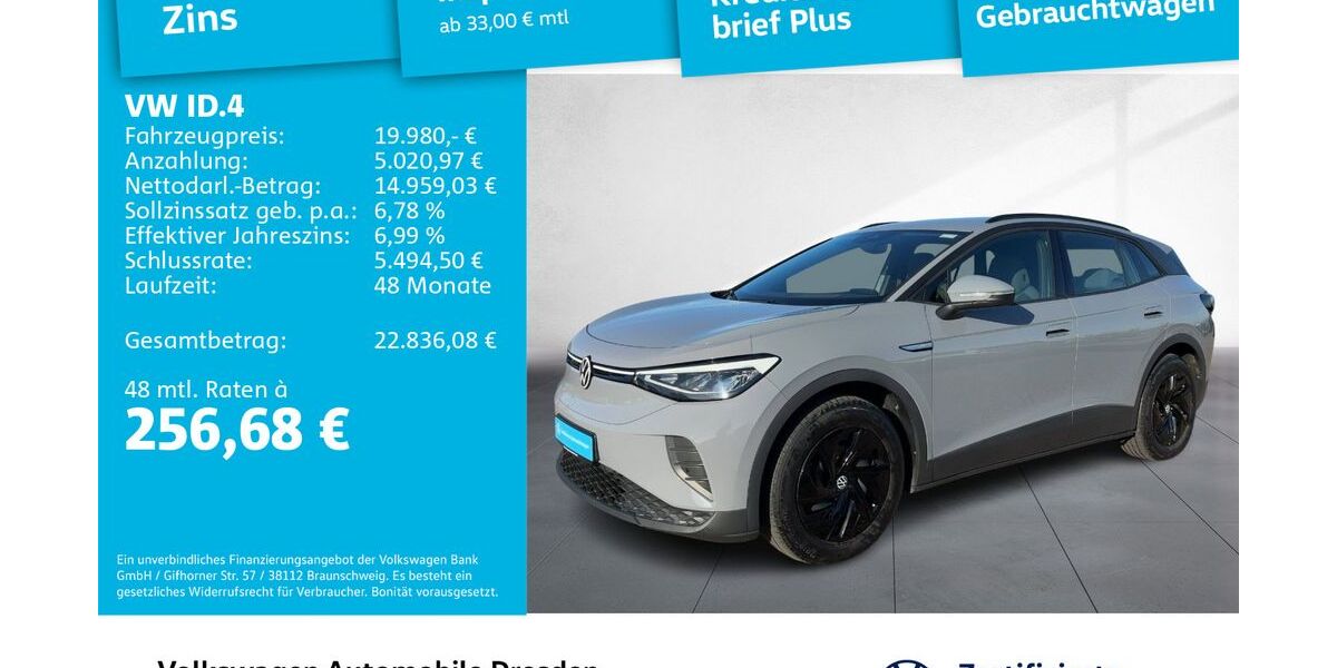 VW ID.4 59.659 km 19.980 € Dresden 01169