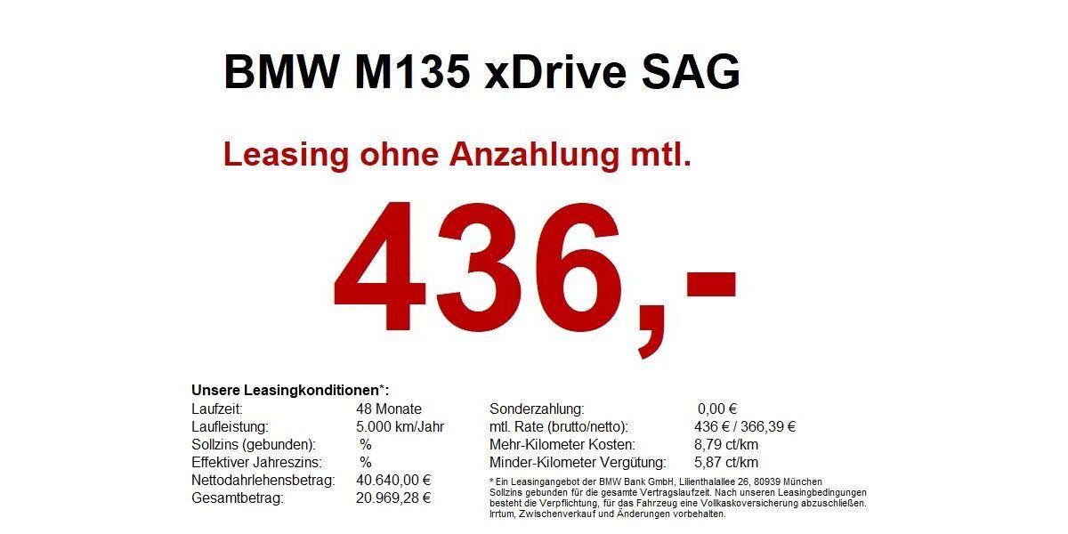 BMW M135 5.866 km 40.640 &euro; Marktsteft 97342