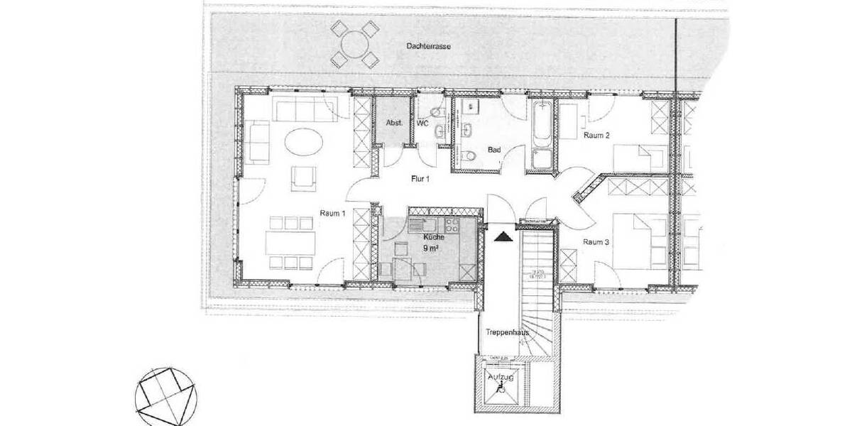 Etagenwohnung Erlangen Erlangen-Süd - 3 Zimmer, 120 m&sup2;, 1.332&euro; | Angebot:26389495