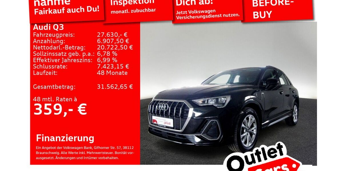 Audi Q3 56.245 km 27.630 &euro; Senden 89250