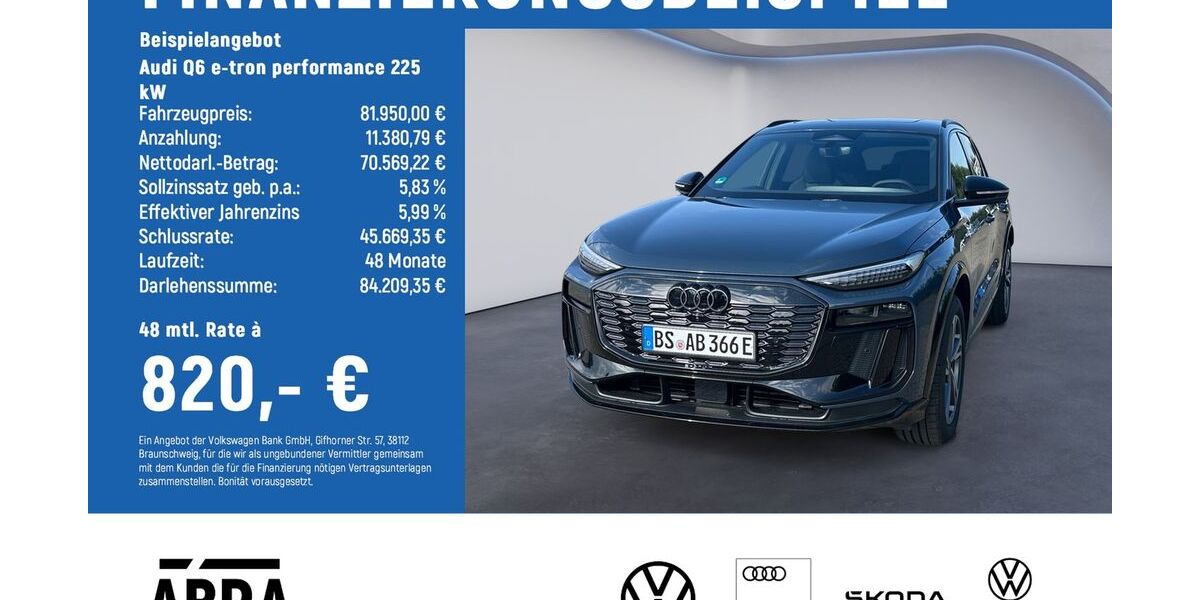 Audi Q6 e-tron 3.000 km 81.950 &euro; Braunschweig 38108