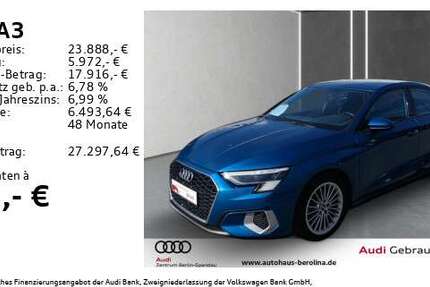 Audi A3 51.720 km 23.888 &euro; Berlin 13581