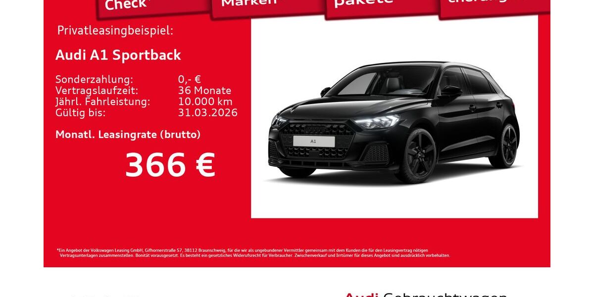 Audi A1 1.899 km 28.770 &euro; Hamburg 20537