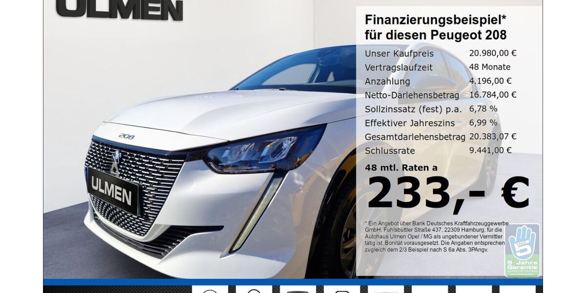Peugeot 208 10.915 km 20.980 &euro; Düsseldorf 40231