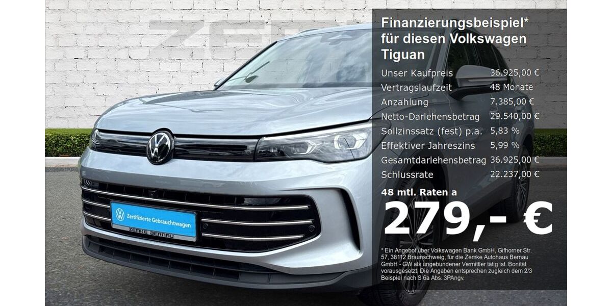VW Tiguan 12.630 km 36.925 &euro; Bernau 16321