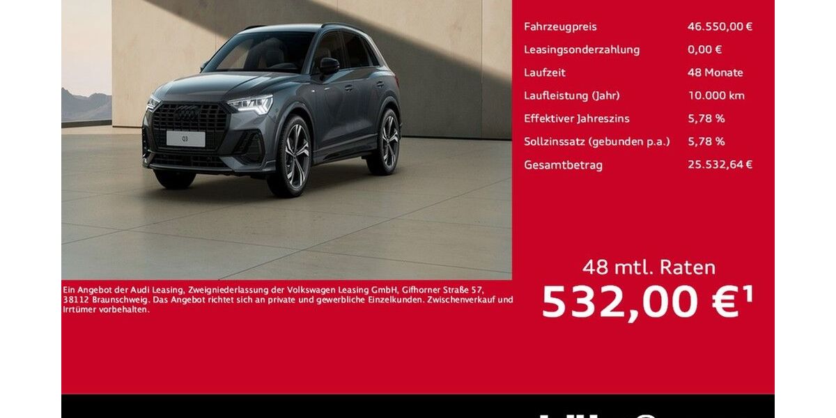 Audi Q3 3.500 km 46.550 &euro; Meckenheim / Bonn 53340