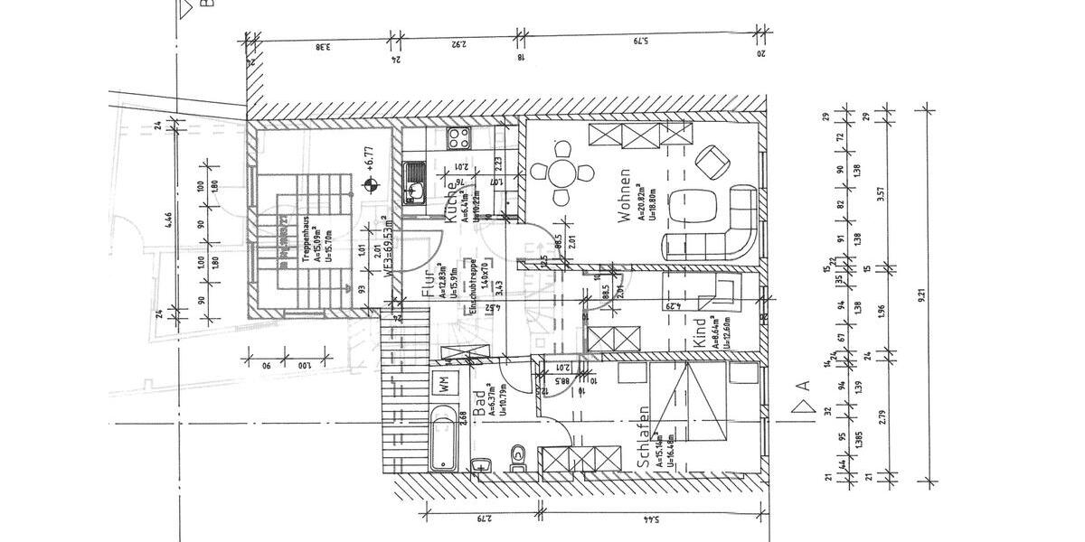 Etagenwohnung Naumburg (Saale) - 3 Zimmer, 65 m&sup2;, 450&euro; | Angebot:25579463