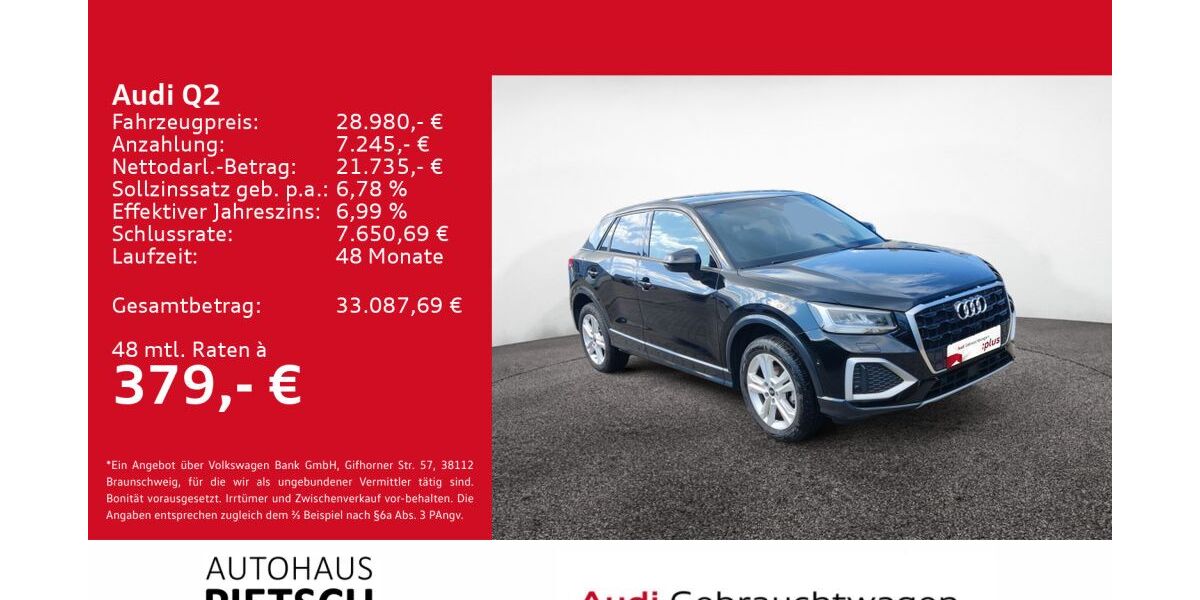 Audi Q2 13.444 km 28.470 &euro; Bünde 32257
