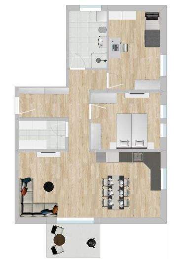 Etagenwohnung Regenstauf Diesenbach - 3 Zimmer, 79 m&sup2;, 373.961&euro; | Angebot:25704989