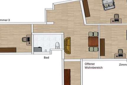 Wohnung zum Mieten in Bayern - Würzburg 1.200 € 73 m²