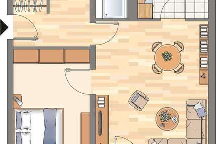 Wohnung zum Mieten in Dortmund 335,48 € 57 m²
