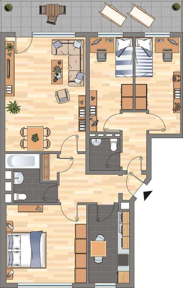 Wohnung zum Mieten in Bergheim 424,44 € 89.11 m²
