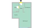 Etagenwohnung Ludwigshafen am Rhein Parkinsel - 2 Zimmer, 44 m&sup2;, 39.900&euro; | Angebot:25082214