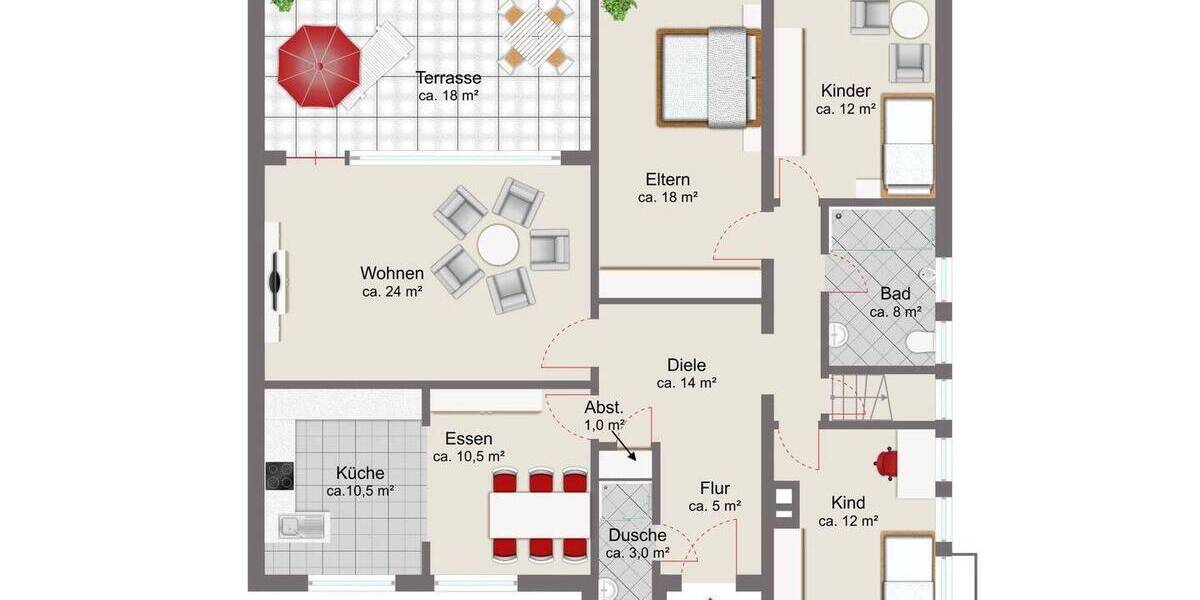 Einfamilienhaus Jever Rahrdum - 8 Zimmer, 201 m&sup2;, 495.000&euro; | Angebot:25984446