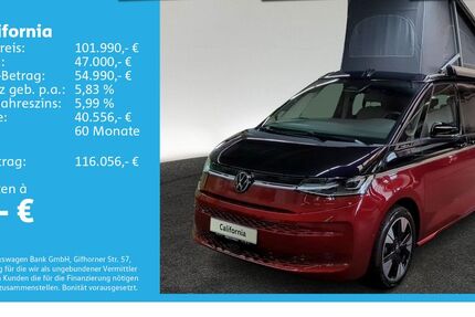 VW T7 California 3.500 km 101.990 &euro; Ulm 89079