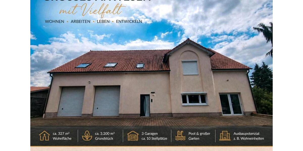 Mehrfamilienhaus, Wohnhaus Bad Langensalza - 10 Zimmer, 327 m&sup2;, 649.000&euro; | Angebot:26340775