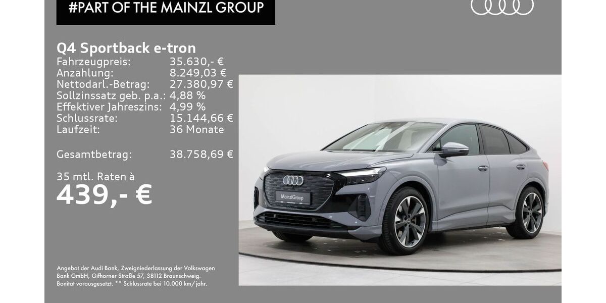 Audi Q4 e-tron 76.743 km 35.630 &euro; Bad Reichenhall 83435