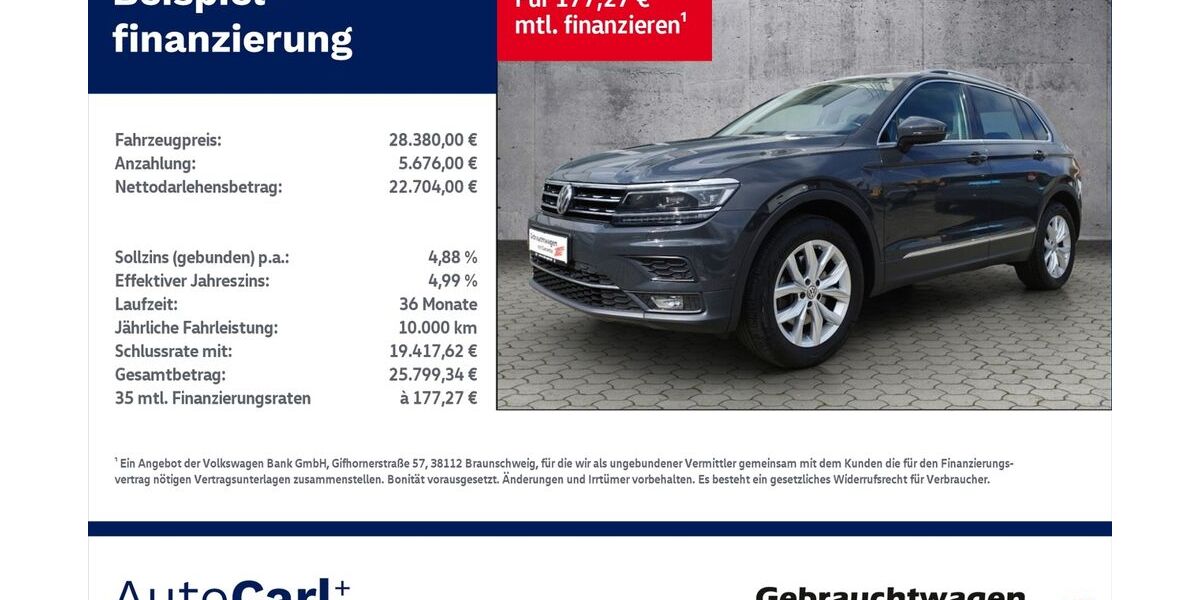 VW Tiguan 69.800 km 27.580 € Plauen 08527