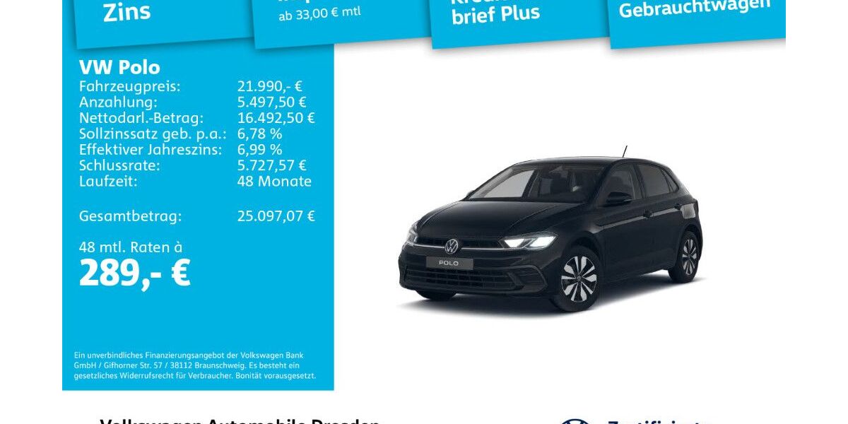 VW Polo 6.010 km 21.990 &euro; Dresden 01067