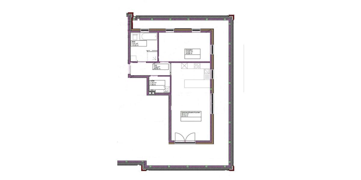 Etagenwohnung Haselünne - 2 Zimmer, 67 m&sup2;, 580&euro; | Angebot:24980841