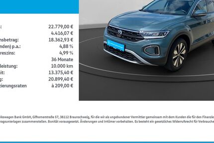VW T-Roc 17.485 km 22.779 € Leinefelde-Worbis/DE 37327