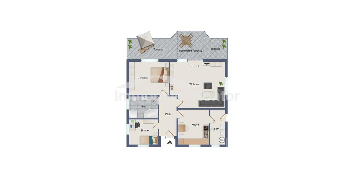 Einfamilienhaus Rotenburg (Wümme) - 3 Zimmer, 96 m&sup2;, 1.075&euro; | Angebot:25374356