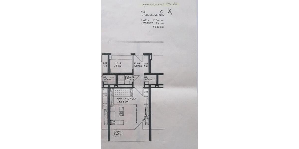 Dachgeschoßwohnung Ingolstadt Nordost - 1 Zimmer, 40 m&sup2;, 153.000&euro; | Angebot:26995652