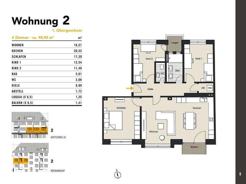 Wohnung zum Kaufen in Köln 639.000 € 98.9 m²